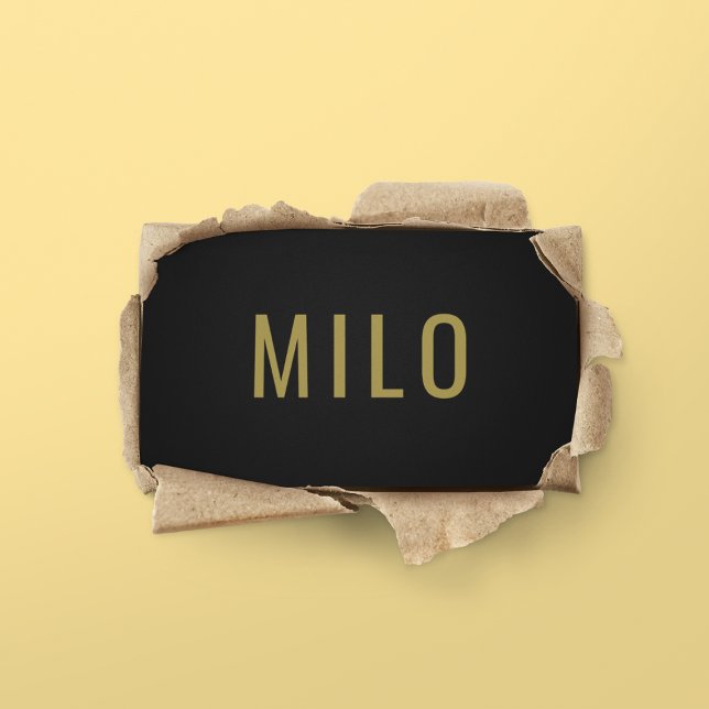 Tarjeta De Visita Elegante profesional elegante de la tipografía de  (Subido por el creador)