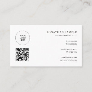 Tarjeta De Visita Elegante profesional elegante estilo moderno de pl