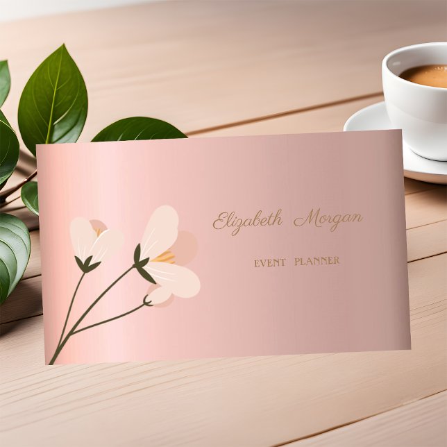 Tarjeta De Visita Elegante Profesional Elegante ,Floral (Subido por el creador)