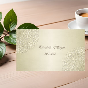 Tarjeta De Visita Elegante Profesional, Encaje