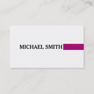 Tarjeta De Visita Elegante Profesional Flirt Moderno Blanco