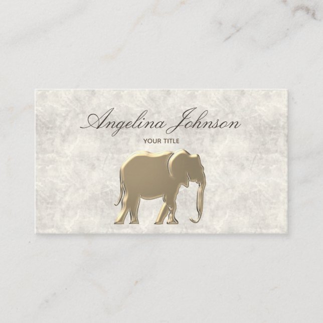 Tarjeta De Visita Elegante Profesional Gold (Anverso)