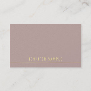 Tarjeta De Visita Elegante Profesional Gold Textos Plantilla moderna