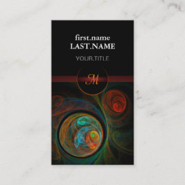 Tarjeta De Visita Elegante profesional Guay de renacimiento azul