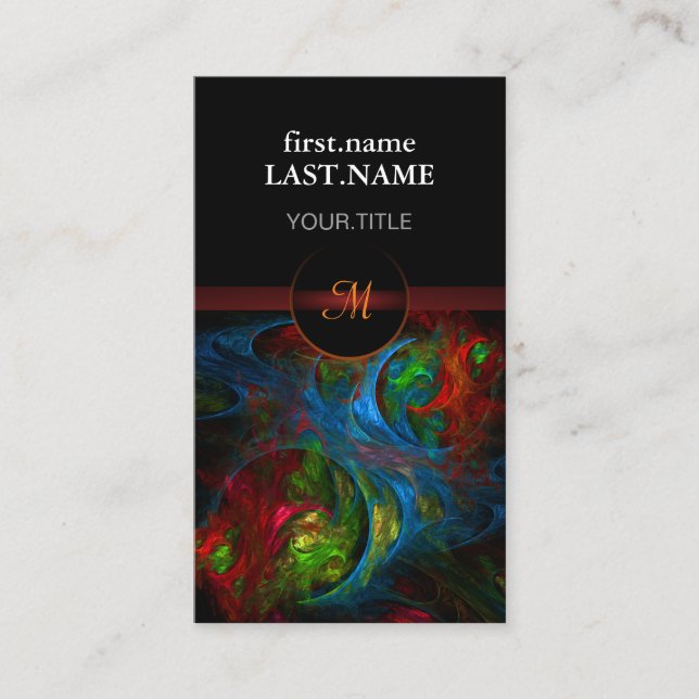 Tarjeta De Visita Elegante profesional Guay Génesis Azul (Anverso)