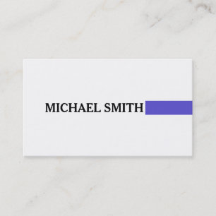 Tarjeta De Visita Elegante profesional Iris Moderno Blanco