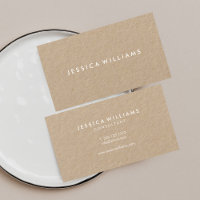 Elegante Profesional Minimal Kraft