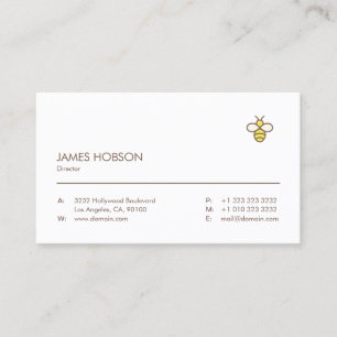 Tarjeta De Visita Elegante profesional Minimalista
