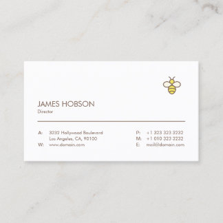 Tarjeta De Visita Elegante profesional Minimalista
