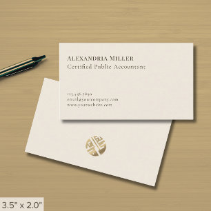 Tarjeta De Visita Elegante profesional Minimalista
