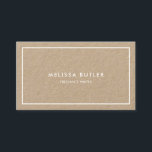 Tarjeta De Visita Elegante profesional Minimalista Kraft<br><div class="desc">Minimalista y elegante sonrisa profesional. Es una sofisticada búsqueda de consultores,  escritores,  profesores y más.</div>