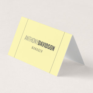 Tarjeta De Visita Elegante Profesional Minimalista Moderno Color Cre