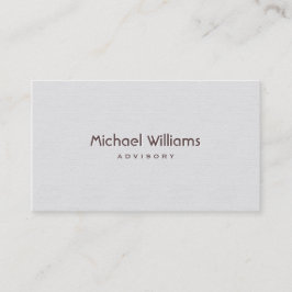 TARJETA DE VISITA ELEGANTE PROFESIONAL MINIMALISTA SIMPLE BLANCO