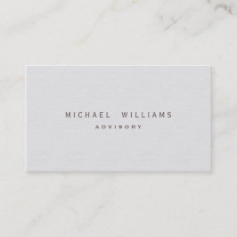 TARJETA DE VISITA ELEGANTE PROFESIONAL MINIMALISTA SIMPLE BLANCO