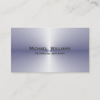 TARJETA DE VISITA ELEGANTE PROFESIONAL MINIMALISTA SIMPLE METAL