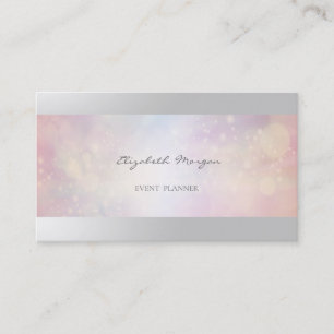 Tarjeta De Visita Elegante Profesional Moderno, Bokeh