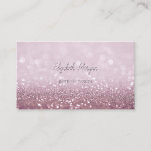 Tarjeta De Visita Elegante Profesional Moderno Bokeh Brillante