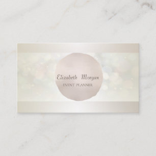 Tarjeta De Visita Elegante Profesional Moderno Bokeh Cool
