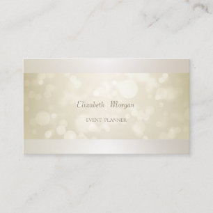Tarjeta De Visita Elegante Profesional Moderno Bokeh Simple
