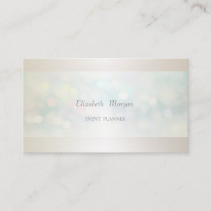 Tarjeta De Visita Elegante Profesional Moderno Bokeh Simple