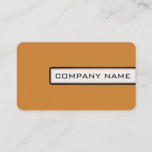 Tarjeta De Visita Elegante profesional moderno Bronce Minimalista
