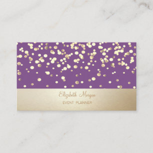 Tarjeta De Visita Elegante Profesional, Moderno, Confeti