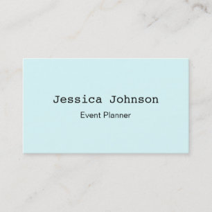 Tarjeta De Visita Elegante Profesional Moderno Cyan Ligero
