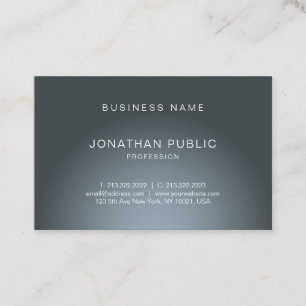 Tarjeta De Visita Elegante Profesional Moderno Elegante De Moda