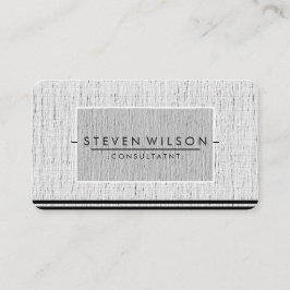 Tarjeta De Visita Elegante Profesional Moderno Lino Sutil