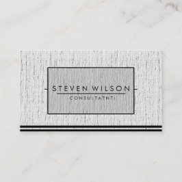 Tarjeta De Visita Elegante Profesional Moderno Lino Sutil