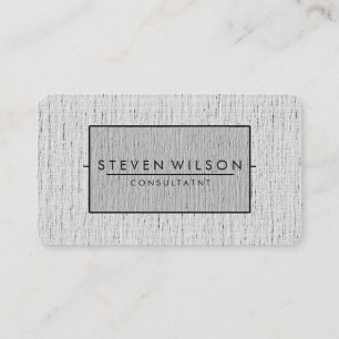 Tarjeta De Visita Elegante Profesional Moderno Lino Sutil