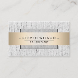 Tarjeta De Visita Elegante Profesional Moderno Lino Sutil