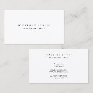 Tarjeta De Visita Elegante Profesional Moderno Mínimo Cuto