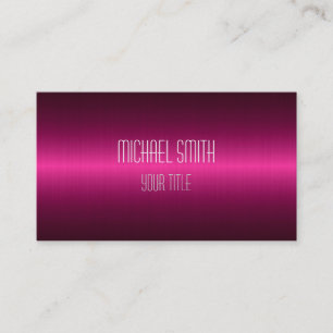 Tarjeta De Visita Elegante profesional moderno oscuro rosa caliente