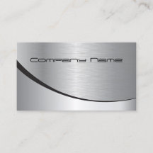 Elegante profesional moderno plateado negro Metali