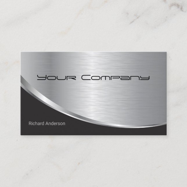 Tarjeta De Visita Elegante profesional moderno Reparación de ordenad (Anverso)