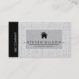 Tarjeta De Visita Elegante Profesional Moderno Ropa Inmobiliaria