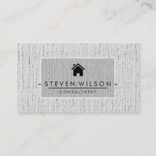 Tarjeta De Visita Elegante Profesional Moderno Ropa Inmobiliaria