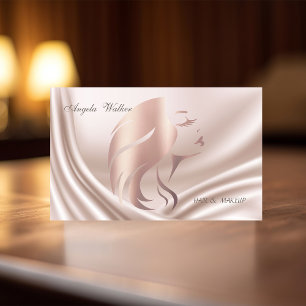Tarjeta De Visita Elegante Profesional Moderno, Silueta de Cara