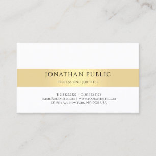 Tarjeta De Visita Elegante profesional moderno y sencillo de color b