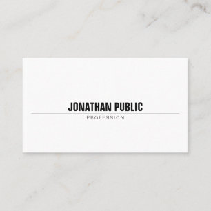 Tarjeta De Visita Elegante Profesional Moderno y sencillo llano de M