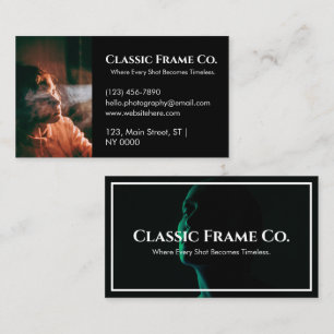 Tarjeta De Visita Elegante Profesional Negrita Elegante Sin Tiempos