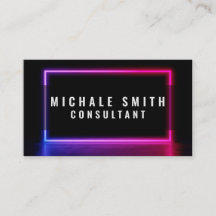 Elegante profesional neón moderno y baño luminoso