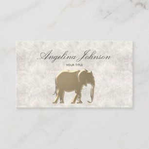 Tarjeta De Visita Elegante Profesional Oro