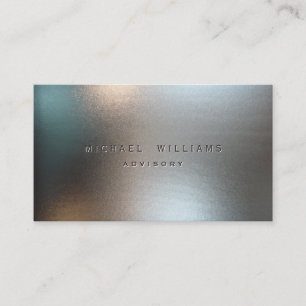 TARJETA DE VISITA ELEGANTE PROFESIONAL PERLA SIMPLE BLANCO
