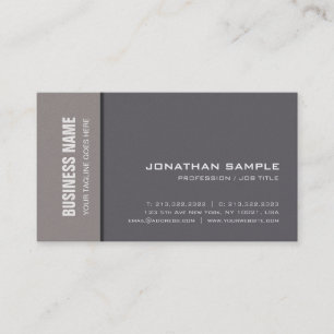 Tarjeta De Visita Elegante profesional Plain Premium Pearl Luxe