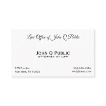 Elegante Profesional Sencillo Abogado en la Oficin