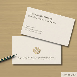 Tarjeta De Visita Elegante profesional simple
