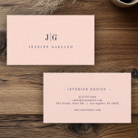 Elegante Profesional Simple Monograma Minimalista