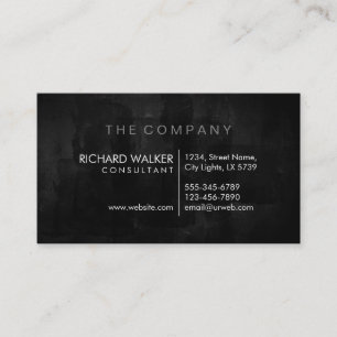 Tarjeta De Visita Elegante profesional sutil Chalkboard moderno